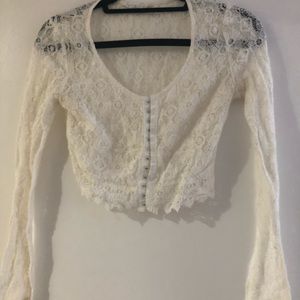 Lush hook and eye crop top